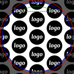 Logo Pattern Promotional Business Duffle Bag