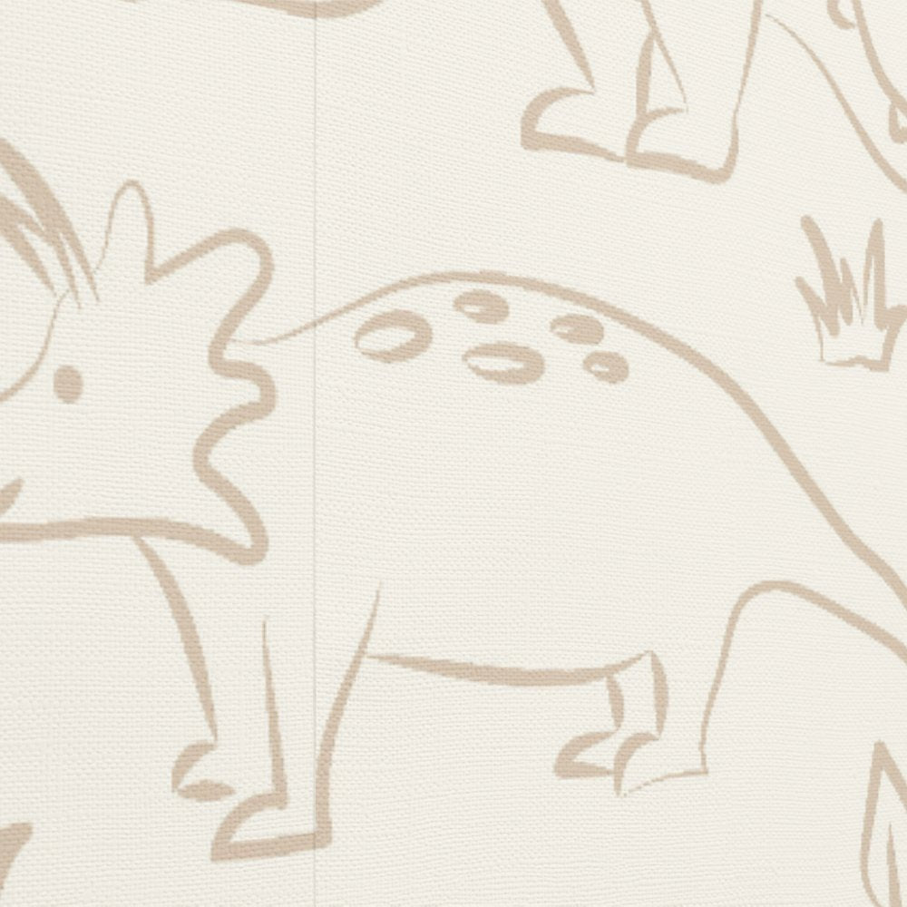 Dinosaur Neutral Boho Soft Earth Tone Dino Beige Wallpaper