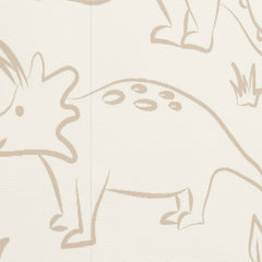 Dinosaur Neutral Boho Soft Earth Tone Dino Beige Wallpaper