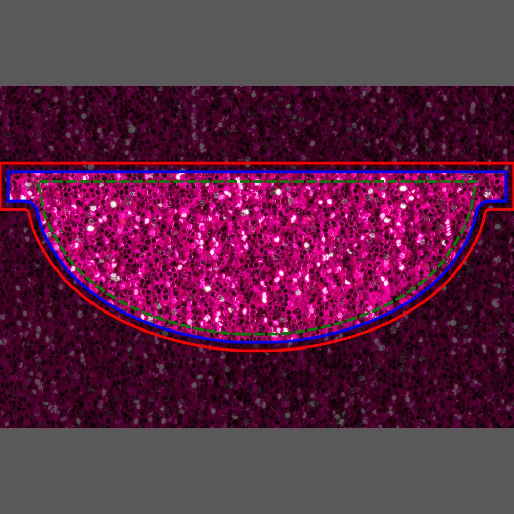 Hot pink sparkles faux glitter fanny pack