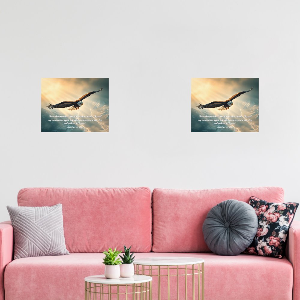 Soar on wings like eagles |  wall art sets
