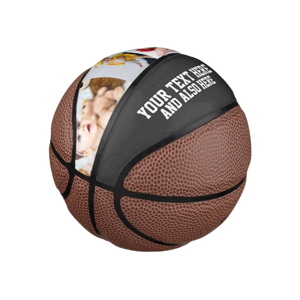 Custom Personalized Photo and Text Mini Basketball