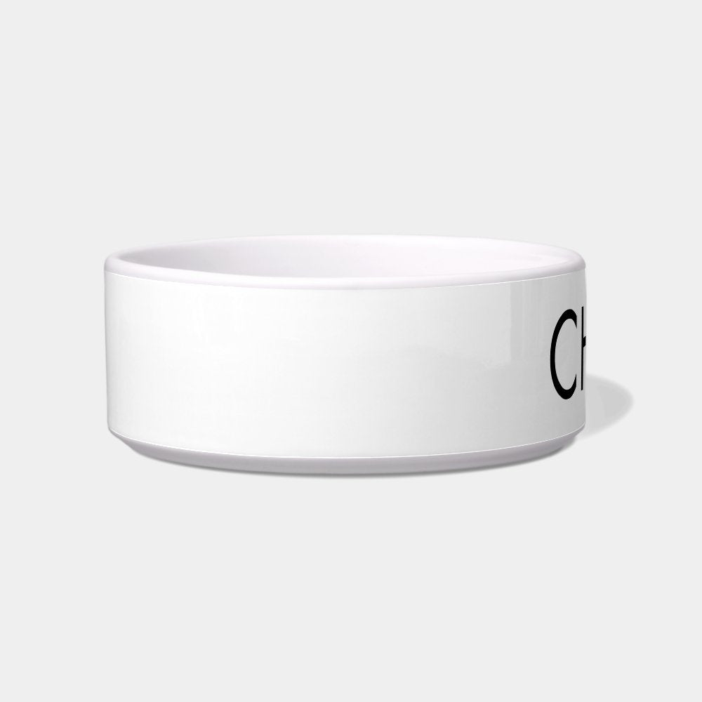 Modern Pet Name Personalized Bowl