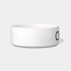Modern Pet Name Personalized Bowl