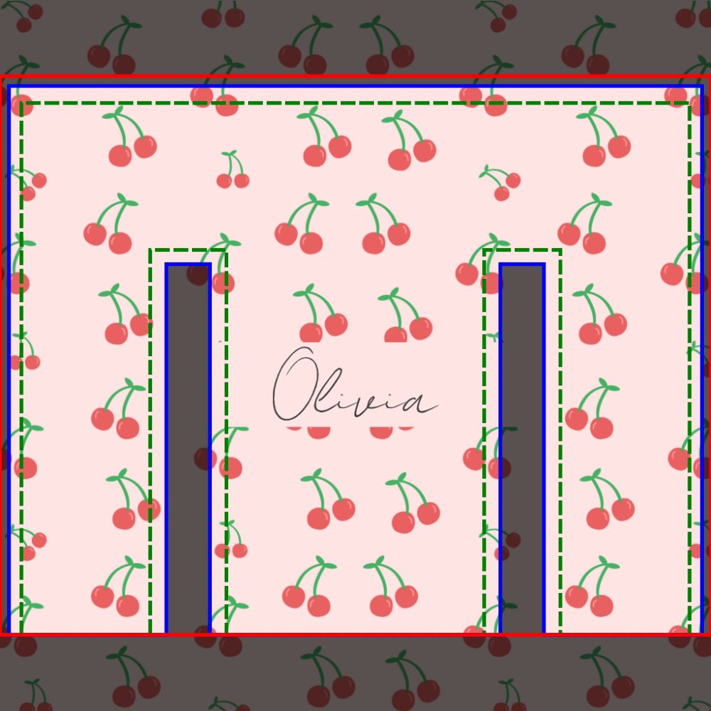 Sweet red cherries  duffle bag