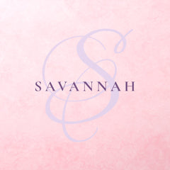 Modern Stylish Monogram Script Blush Name Wall Decal