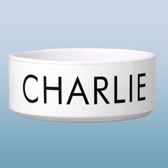 Modern Pet Name Personalized Bowl