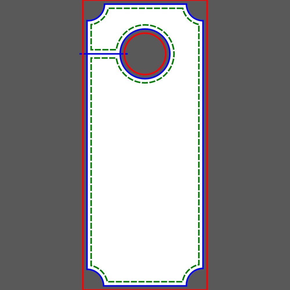 Pressure Power Washing Template Door Hanger