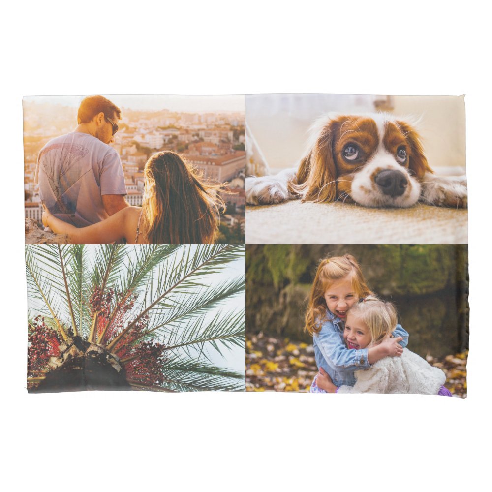 Your 8 Photo Pillowcase Double Sided Template