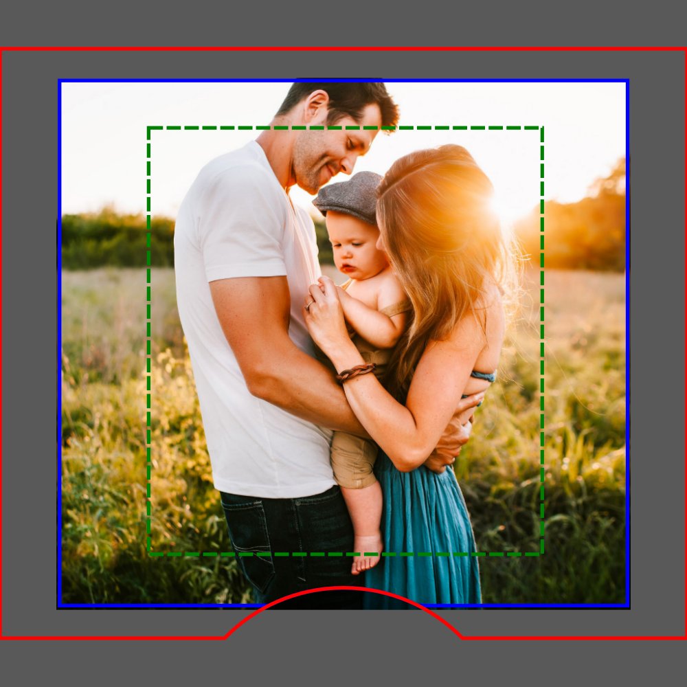 Personalized 2 Photo Template Double Sided Can Cooler