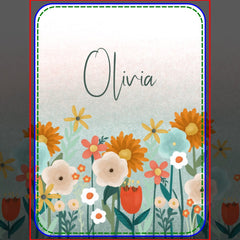Girls Cute and Elegant Floral Botanical Baby Blanket