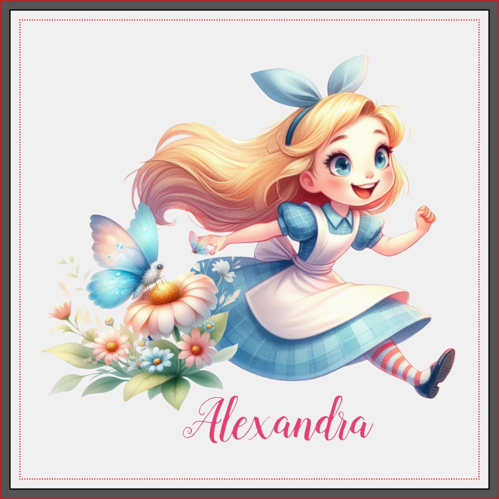 Personalized Personalized Alice in Wonderland Wall Decal