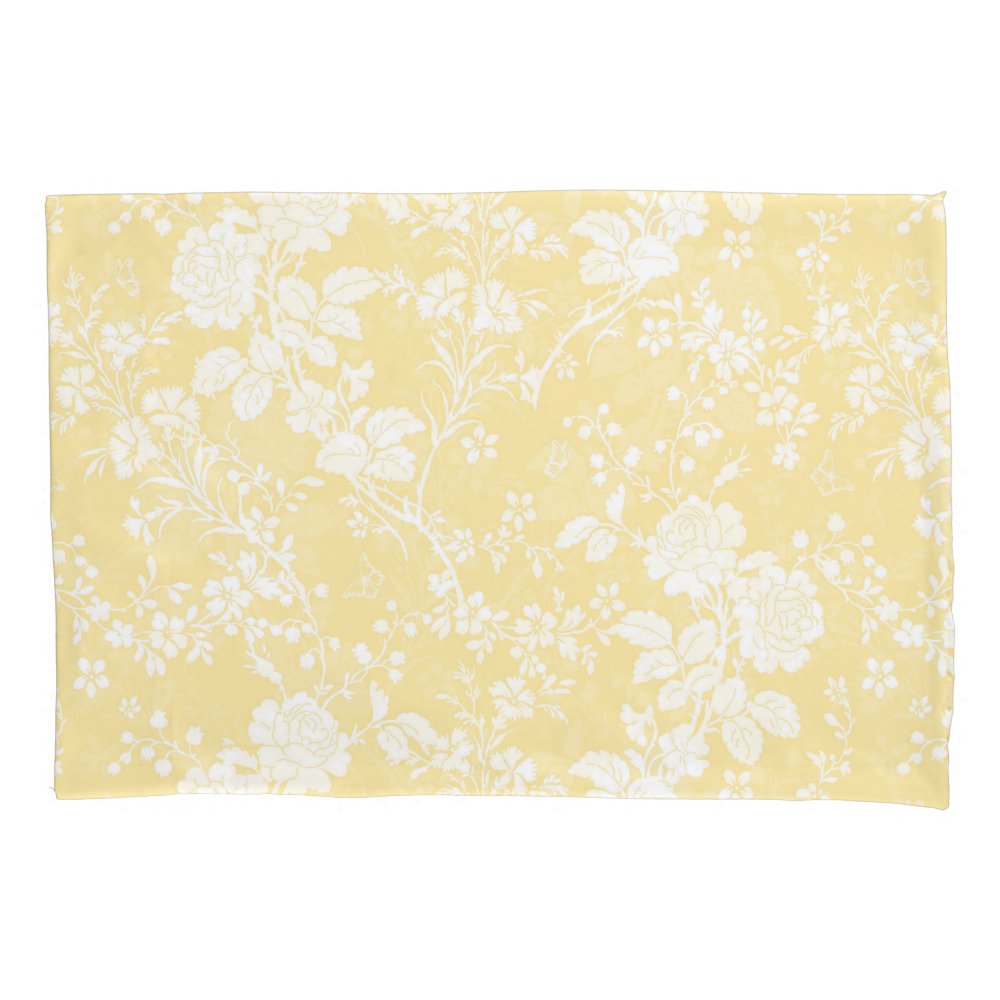Standard pair Pillowcases Bridal Suite buttercup