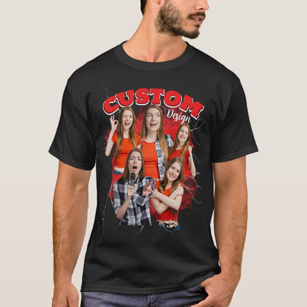 Custom Your Own Bootleg Photo Bootleg Rap T-Shirt