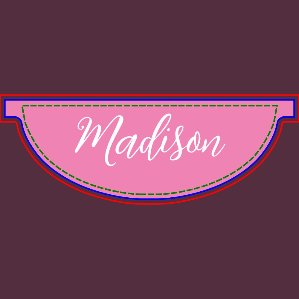 Trendy Pink Girls Name Handwritten Script Custom Fanny Pack
