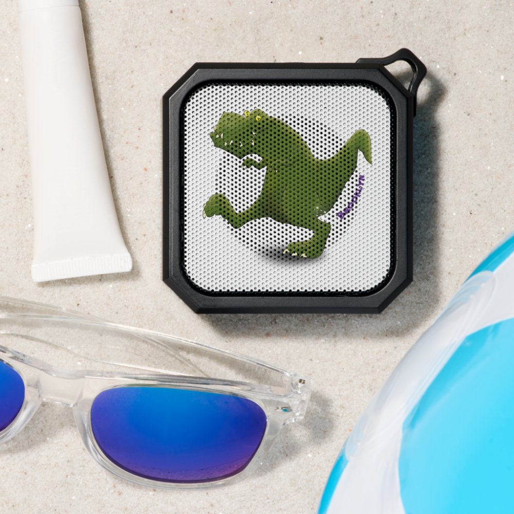 Funny T rex dinosaur cartoon humor Bluetooth Speaker