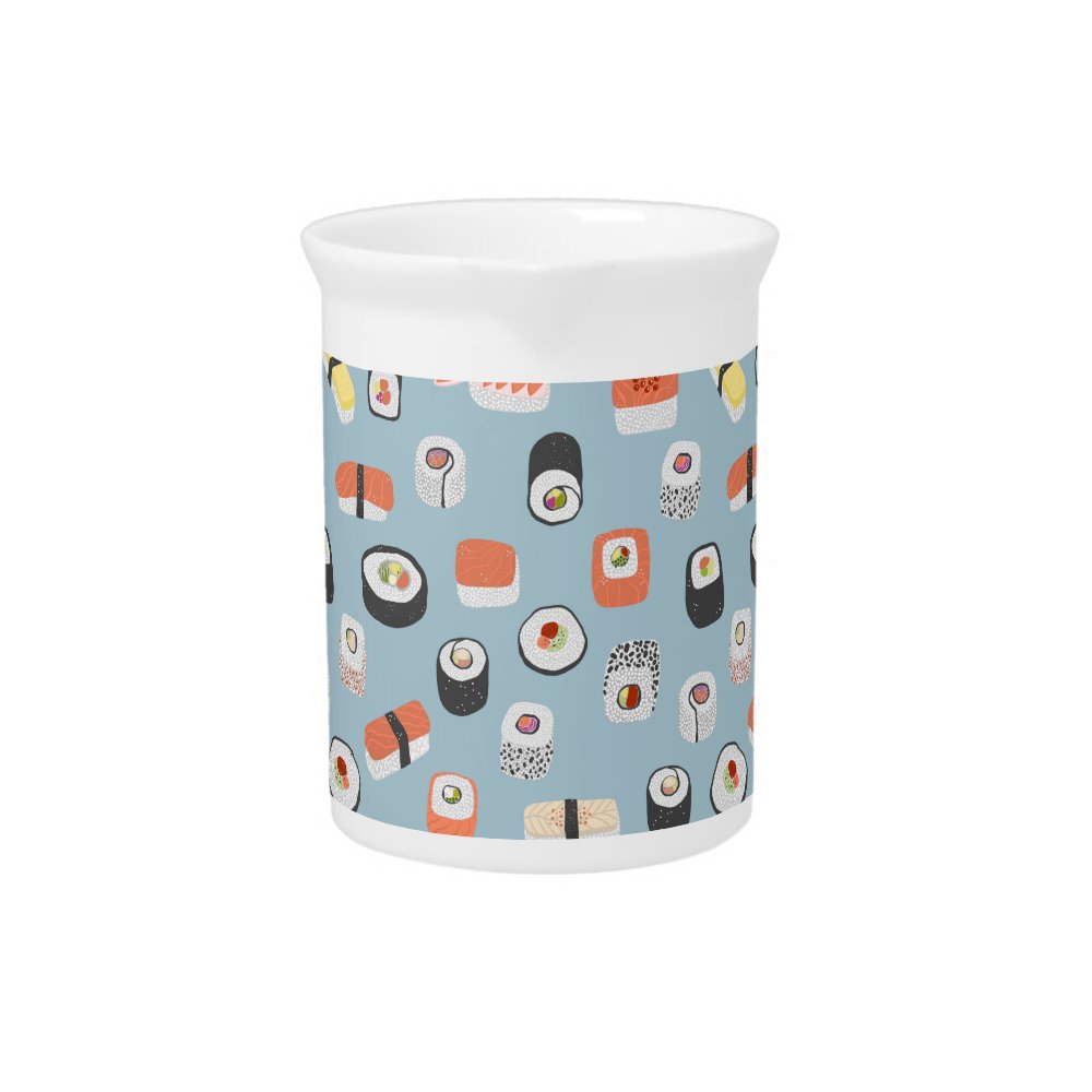 Sushi Pattern Beverage Pitcher