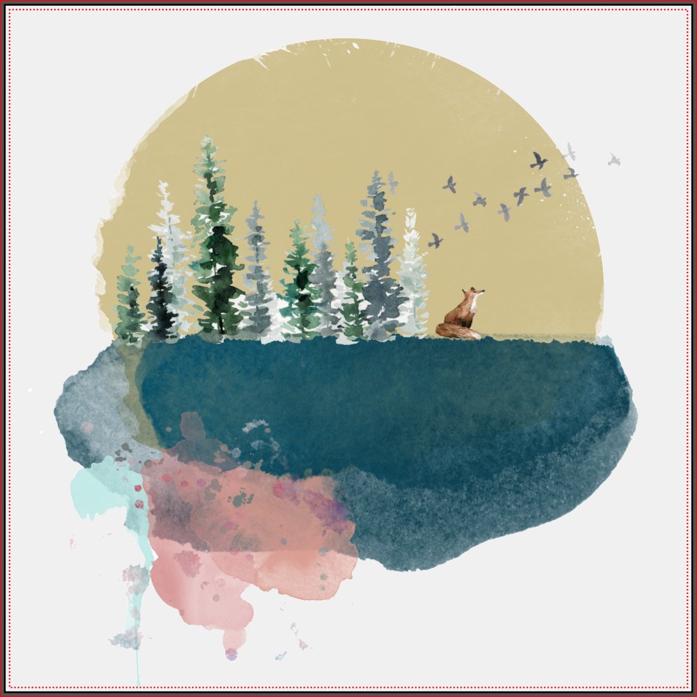 Forest on the moon!  Wall Decal