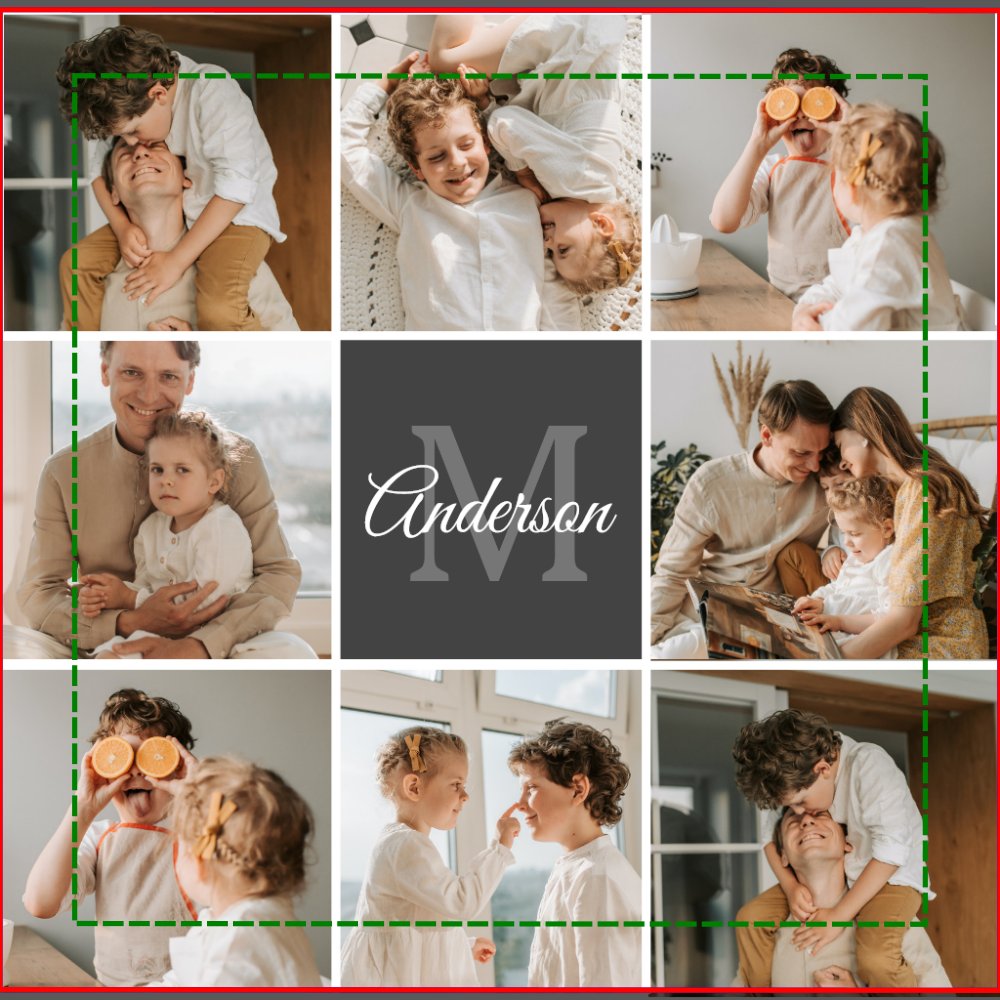 Modern Family Collage Photo & Personalized Gift Paper Cups