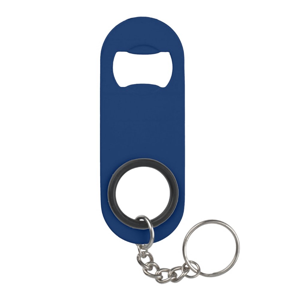 Your Boat Name Anchor Blue Keychain Bottle Opener