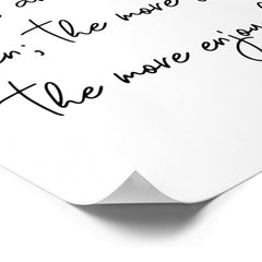 Script Lettering Friendship Quote Art Poster