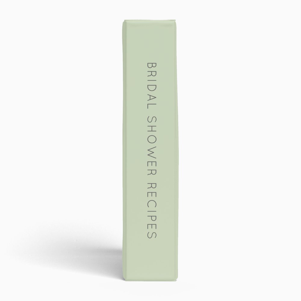 Wildflowers elegant bridal shower recipe book 3 ring binder