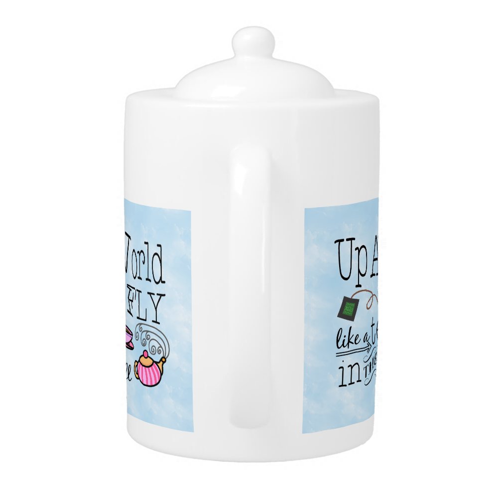 Alice in Wonderland Whimsical Tea Carroll Quote Teapot