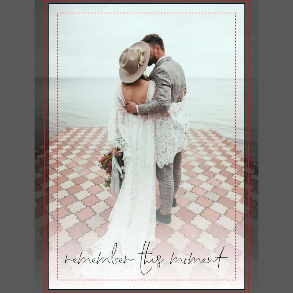 Script Couple Photo Remember This Moment Wedding  Canvas Print