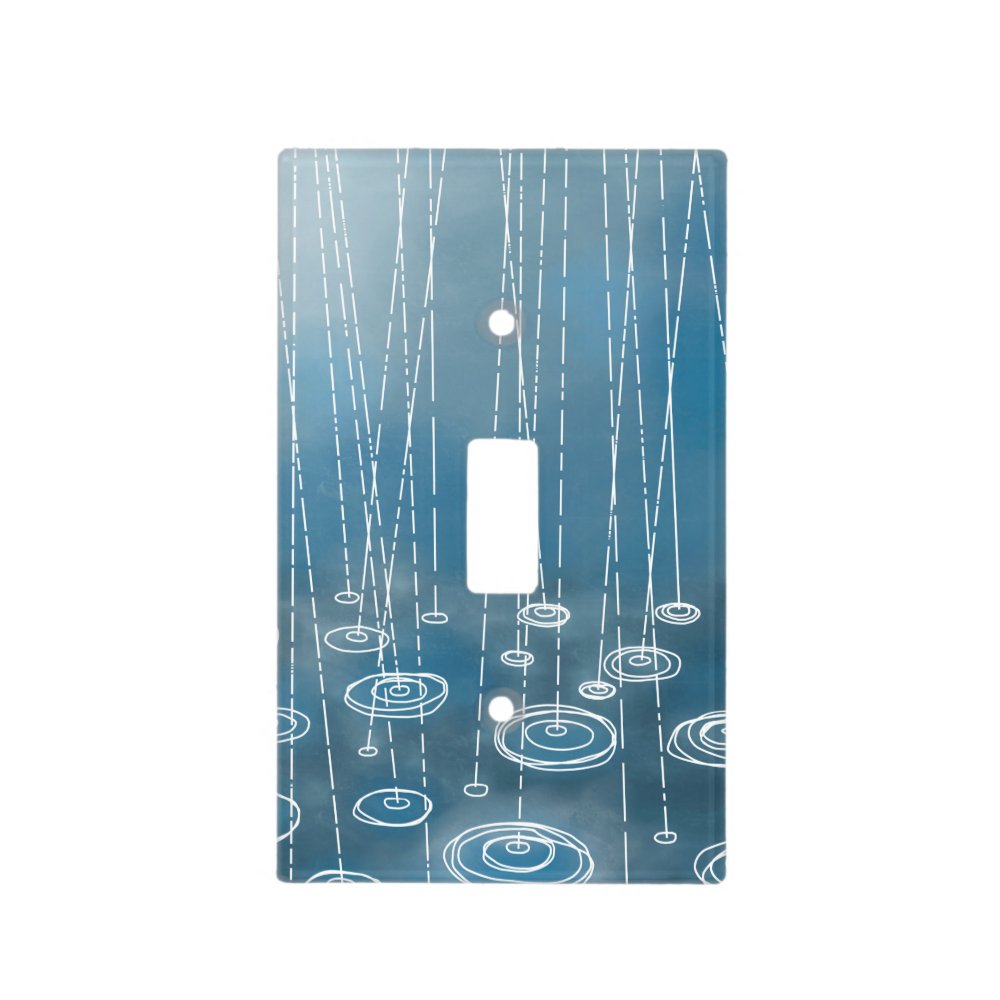 Another Rainy Day Weather Painting Light Switch Cover