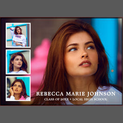 Simple Photo Collage Modern Graduation Block