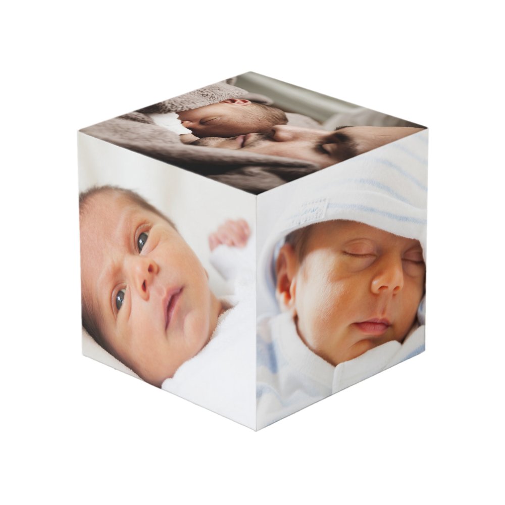 Custom Personalized Photo Cube