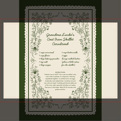 Custom Family Recipe Kitchen Towel Keepsake