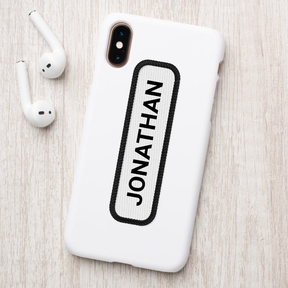 Custom Name Simple Text Your Words Patch