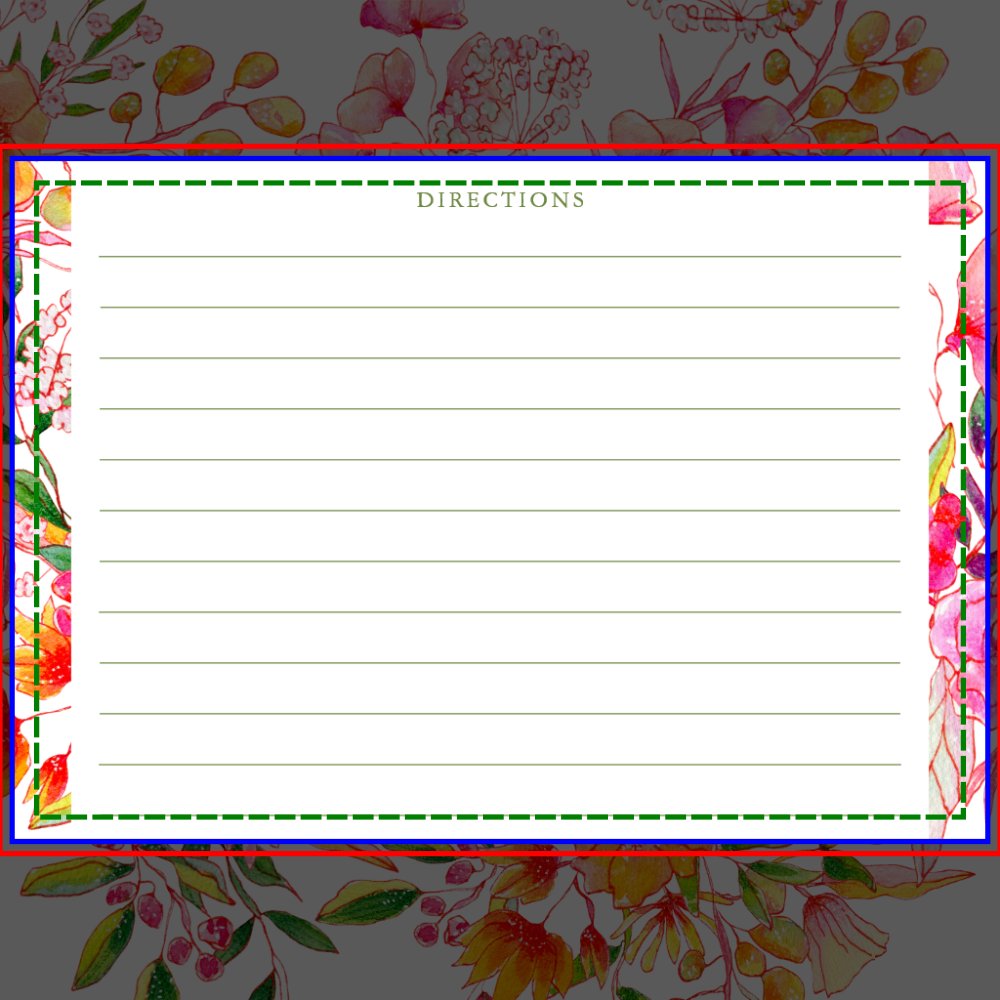 Cute Modern Pink Orange Flowers Shower Recipe Card