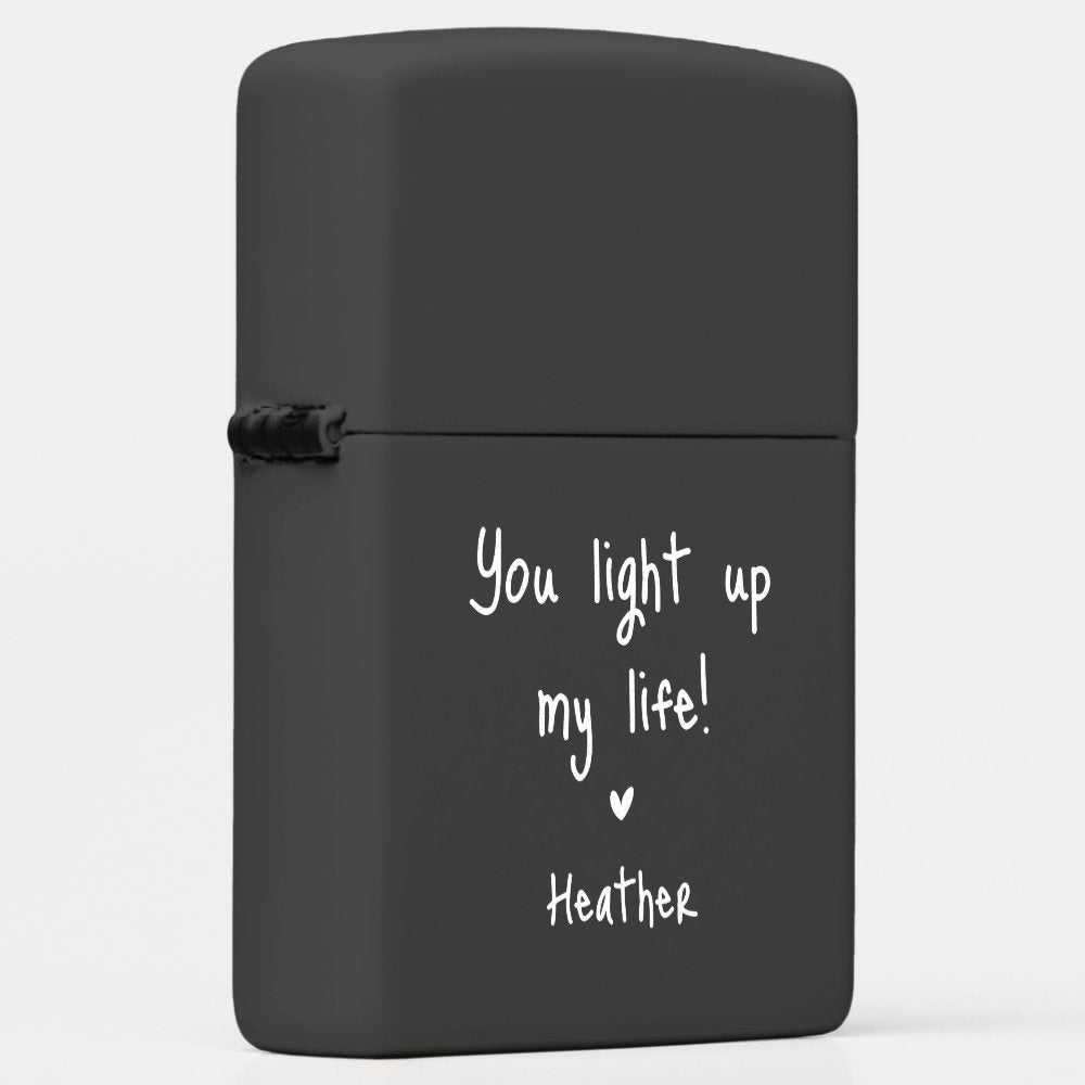 Handwritten Keepsake Gift for Him Zippo Lighter
