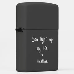 Handwritten Keepsake Gift for Him Zippo Lighter