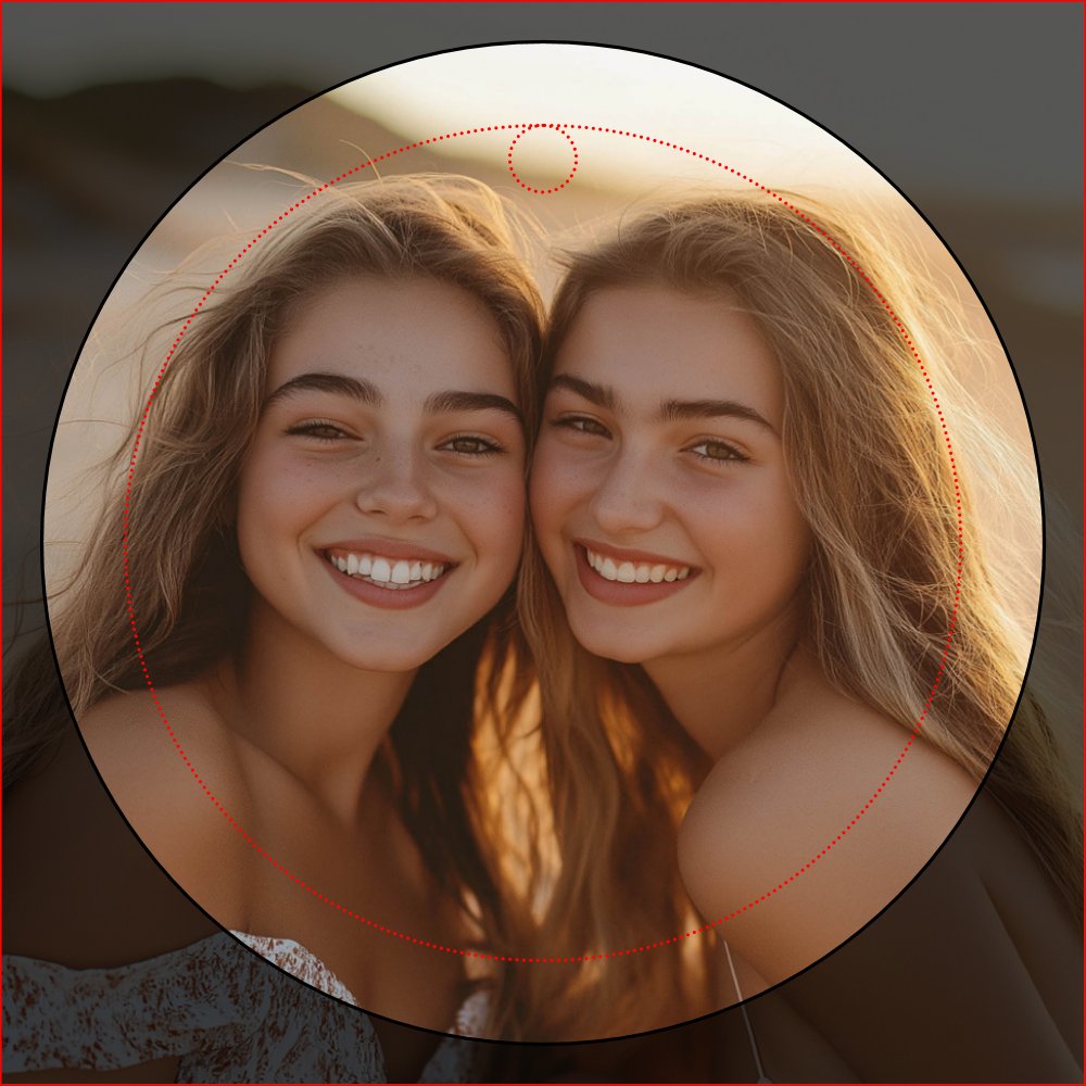 Create Your Own Collage with 4 Photos Wine Charm