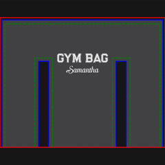 Sport Typography Gym Bag Custom Name
