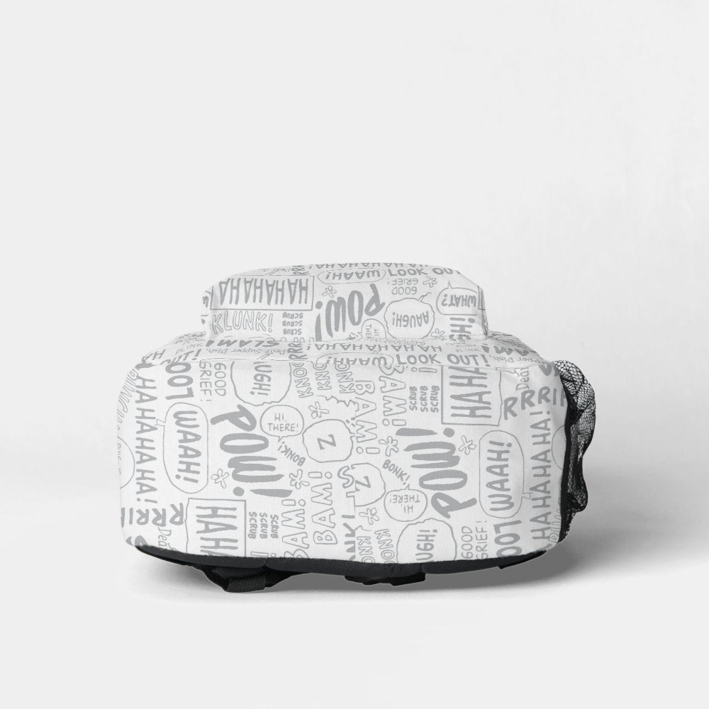 PEANUTS | Snoopy on Black White Comics Printed Backpack