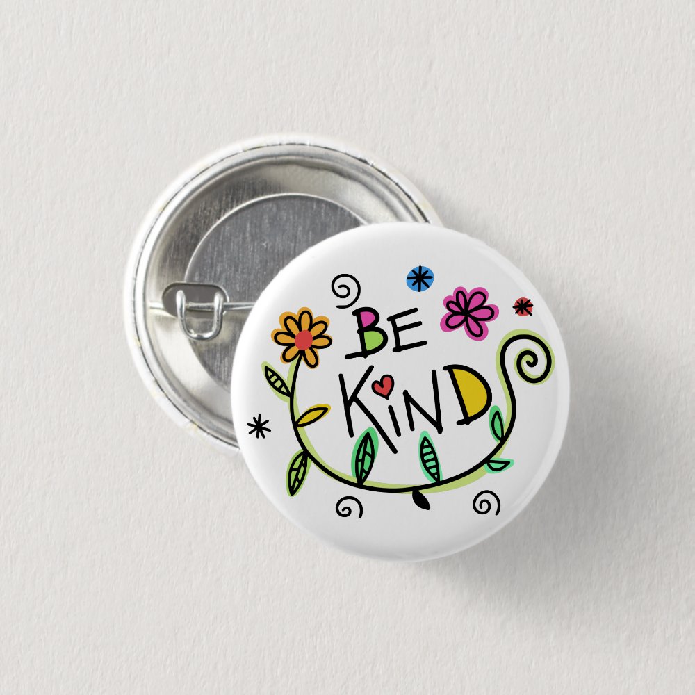Be Kind Quote Cute Typography Button