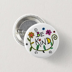 Be Kind Quote Cute Typography Button