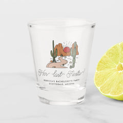 Bachelorette Weekend Party Fiesta Personalized Shot Glass
