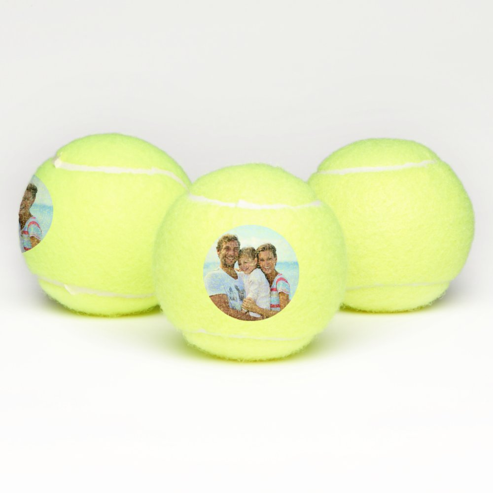 Custom Personalized Tennis Player Photo Balls