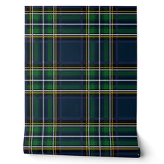 Green and Blue Tartan Plaid Wallpaper