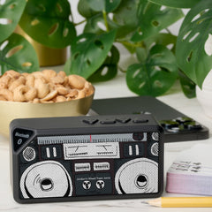 Boom Box Music Lover | Mix Tape Monogram Bluetooth Speaker