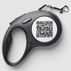 Retractable Leash Featuring Your Pet’s QR Info