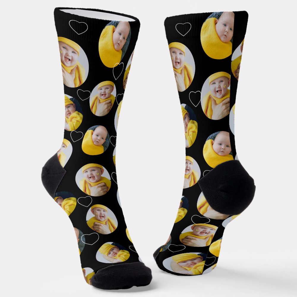 4 Photo Collage Template Make Your Own Fun Socks
