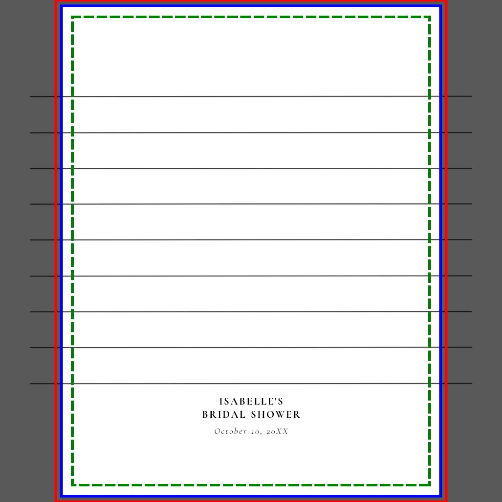 Stock the Kitchen Bridal Shower Recipe Card