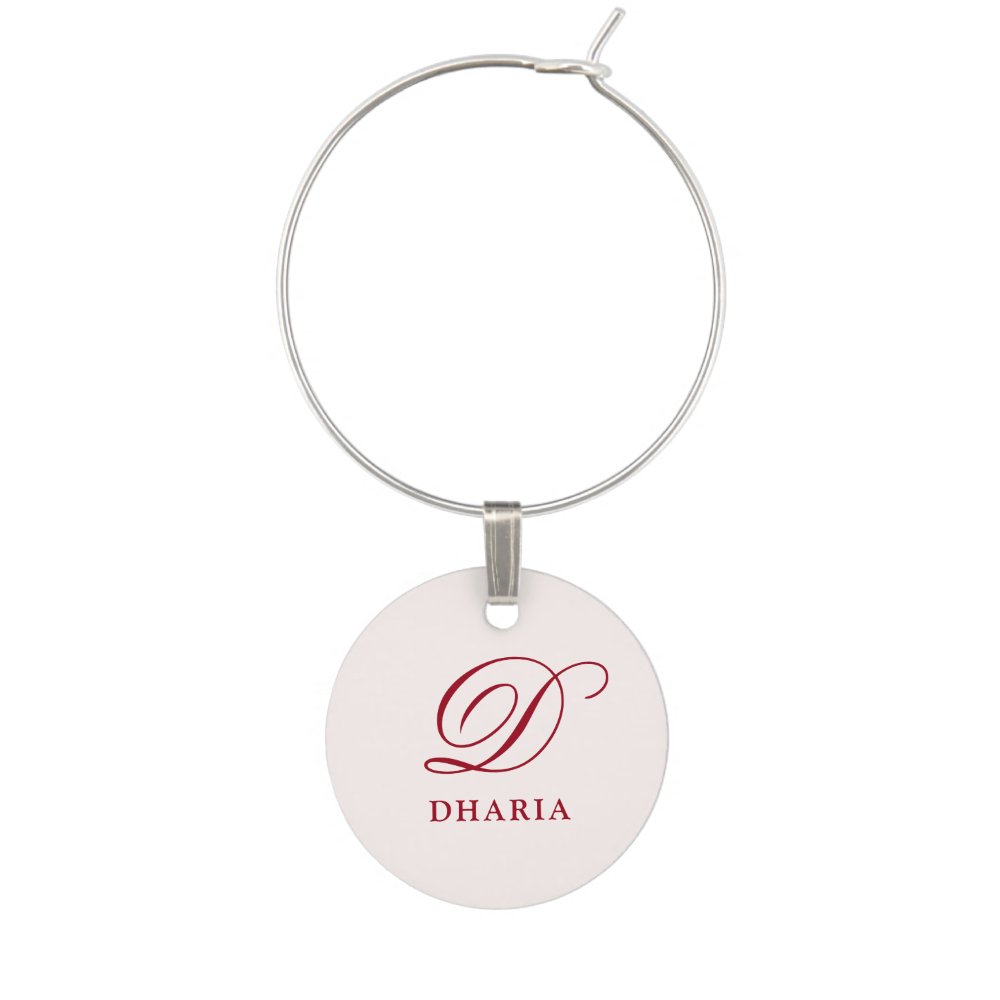 Drunk In Love Red Wine Charm