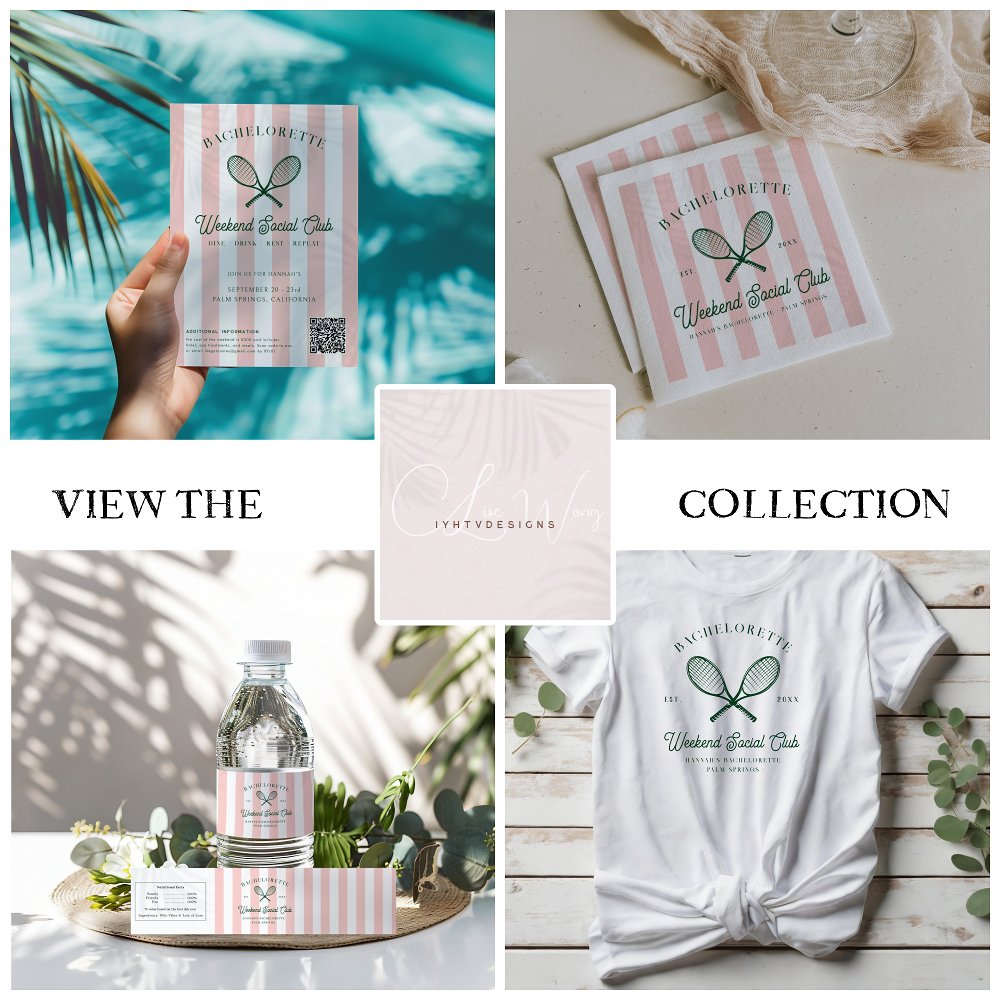 Pickleball Country Club | Bachelorette  Paper Plates